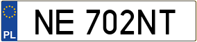 Trailer License Plate